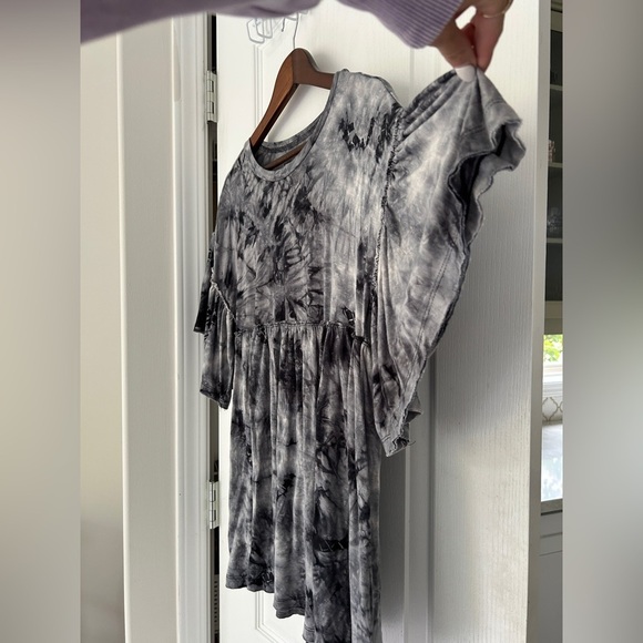 Urban Outfitters Baza Ruffle Mini Frock Dress ~ size Small - Picture 4 of 7